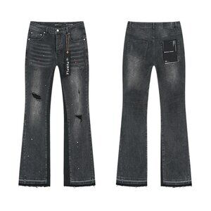 Men's Black Distressed Jeans